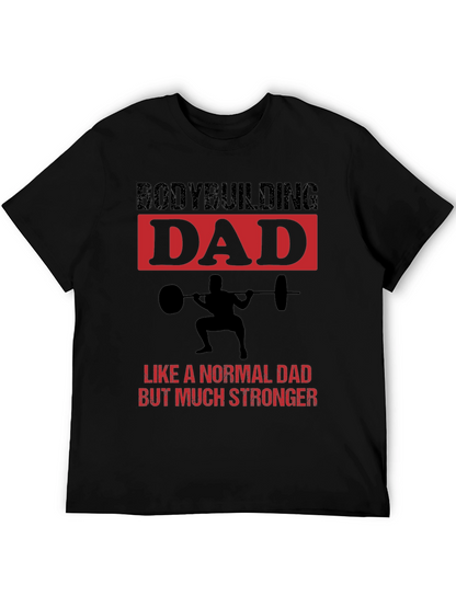 Camiseta Negra Bodybuilding Dad