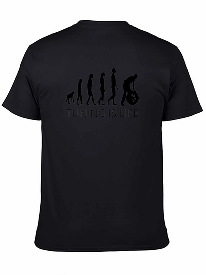 Camiseta Negra Hombre Tuning is Life Evolución