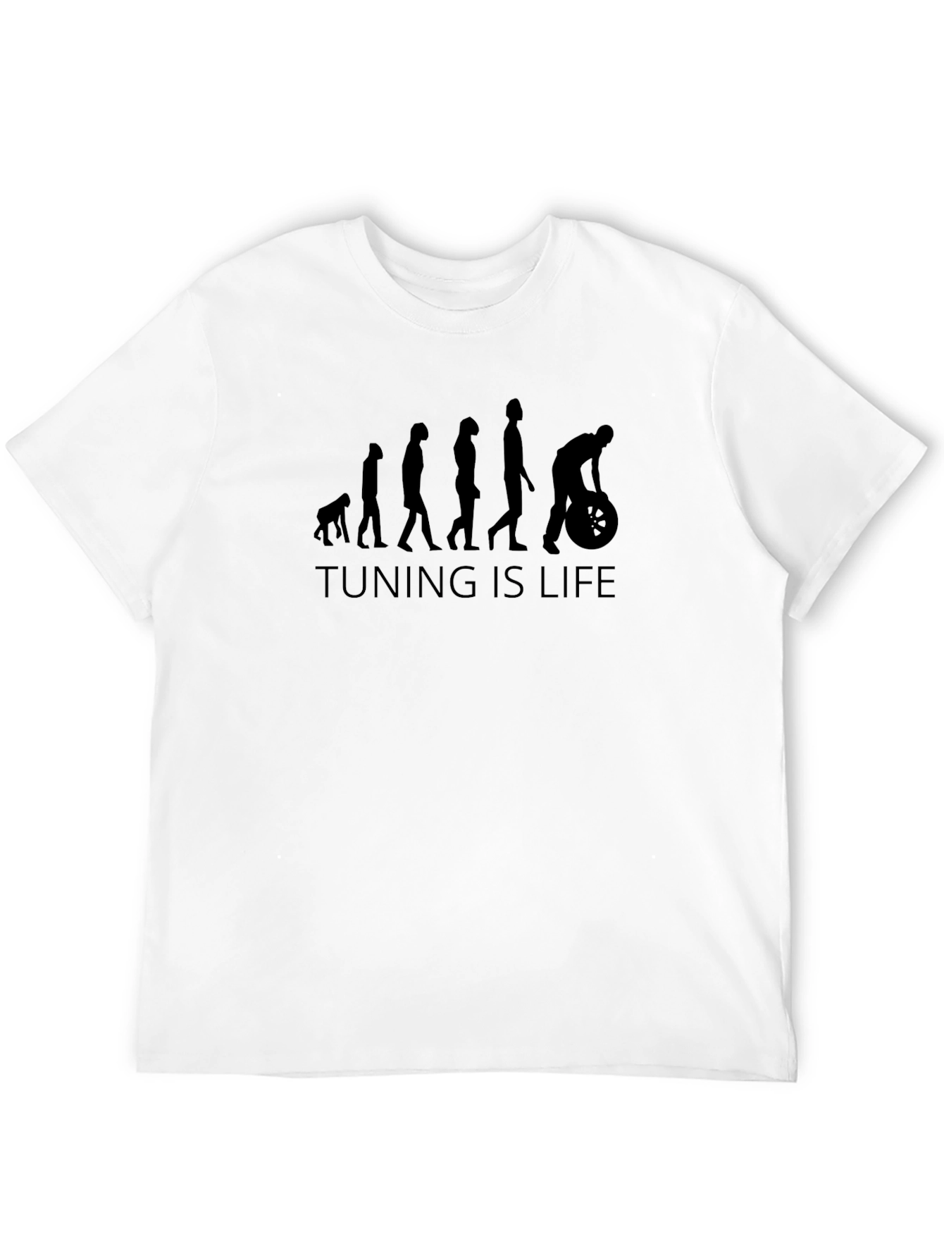 Camiseta Negra Hombre Tuning is Life Evolución