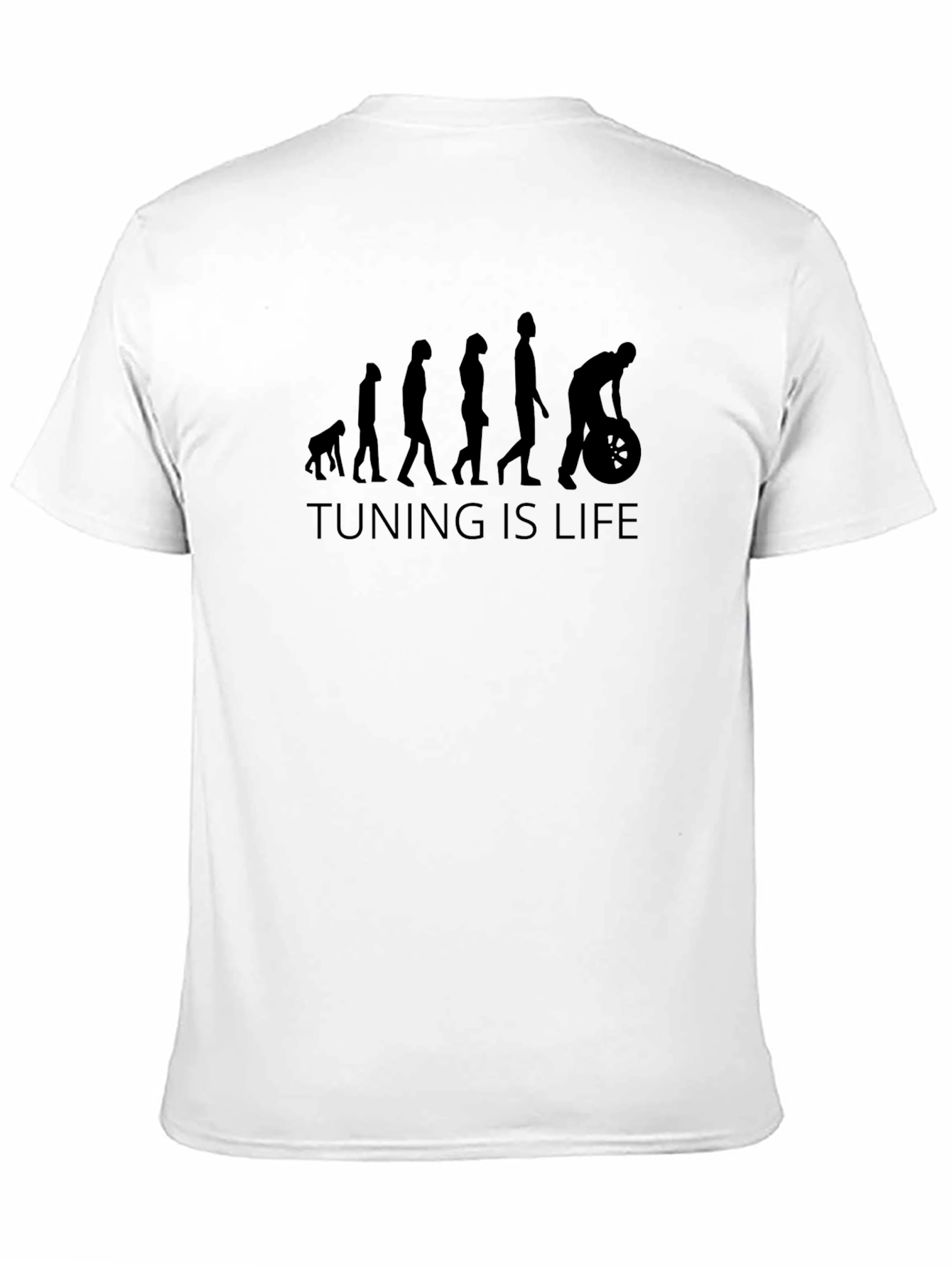 Camiseta Negra Hombre Tuning is Life Evolución