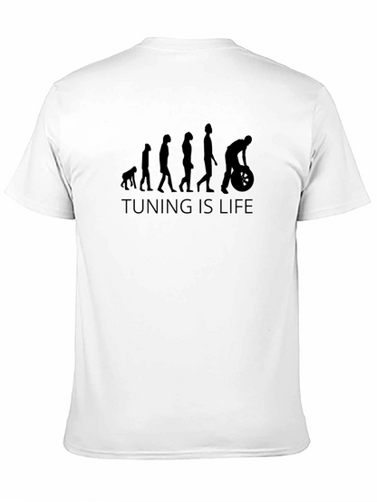 Camiseta Negra Hombre Tuning is Life Evolución