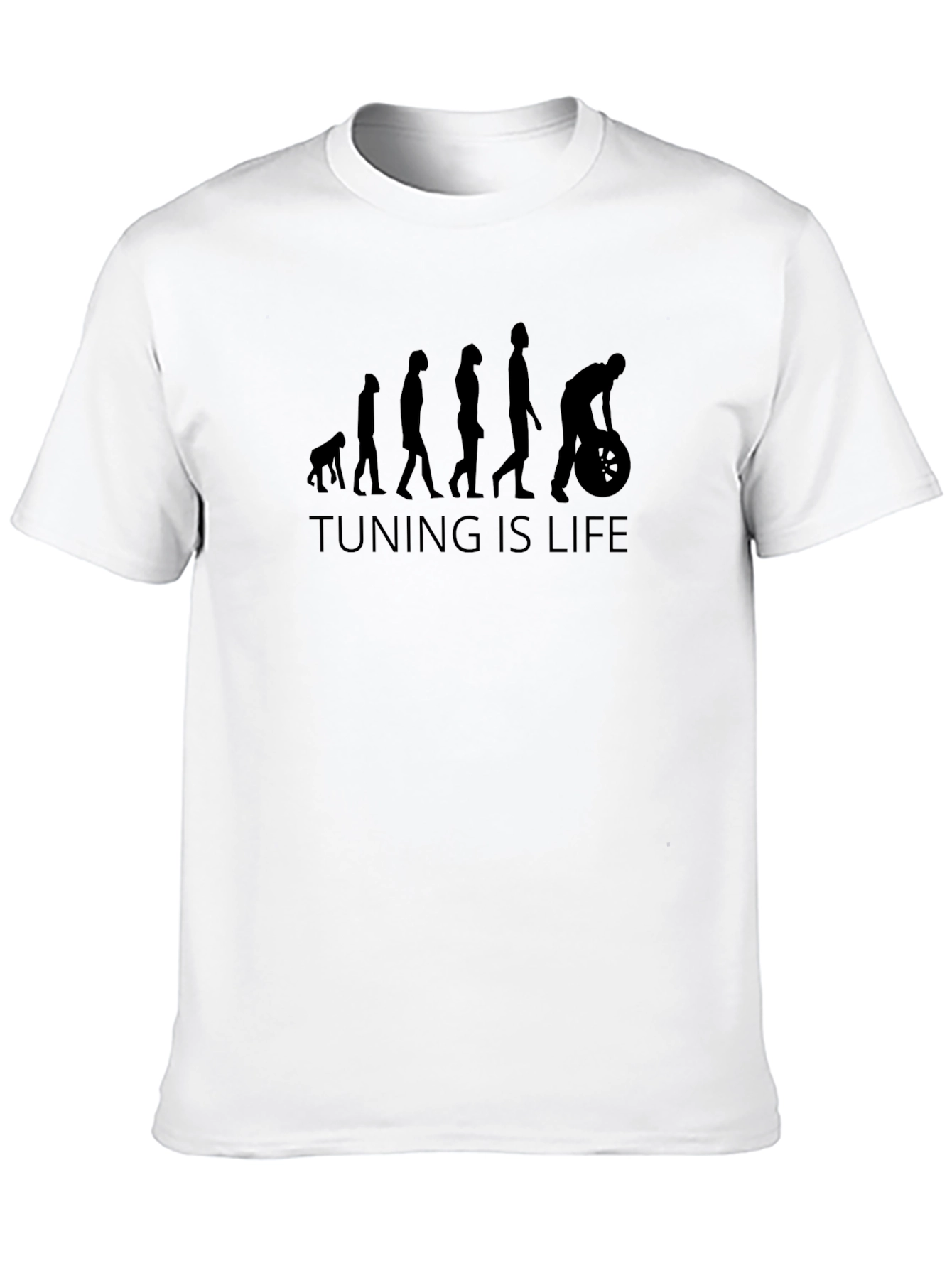Camiseta Negra Hombre Tuning is Life Evolución