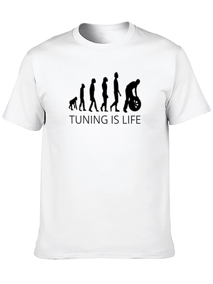 Camiseta Negra Hombre Tuning is Life Evolución