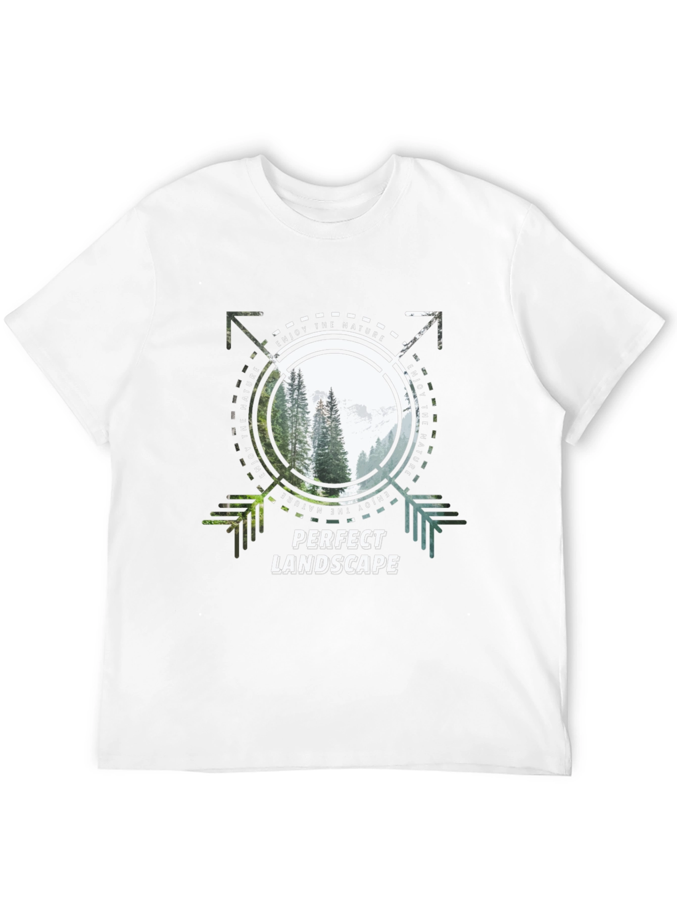 Camiseta Negra Perfect Landscape para Amantes de la Naturaleza