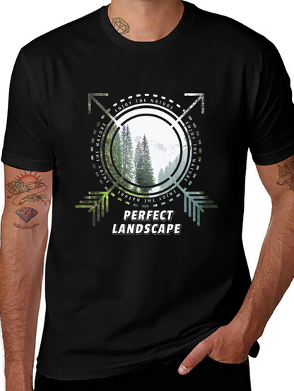 Camiseta Negra Perfect Landscape para Amantes de la Naturaleza