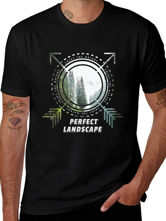 Camiseta Negra Perfect Landscape para Amantes de la Naturaleza