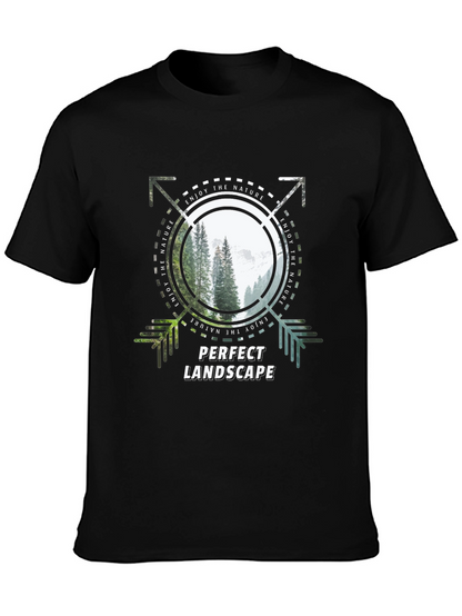 Camiseta Negra Perfect Landscape para Amantes de la Naturaleza