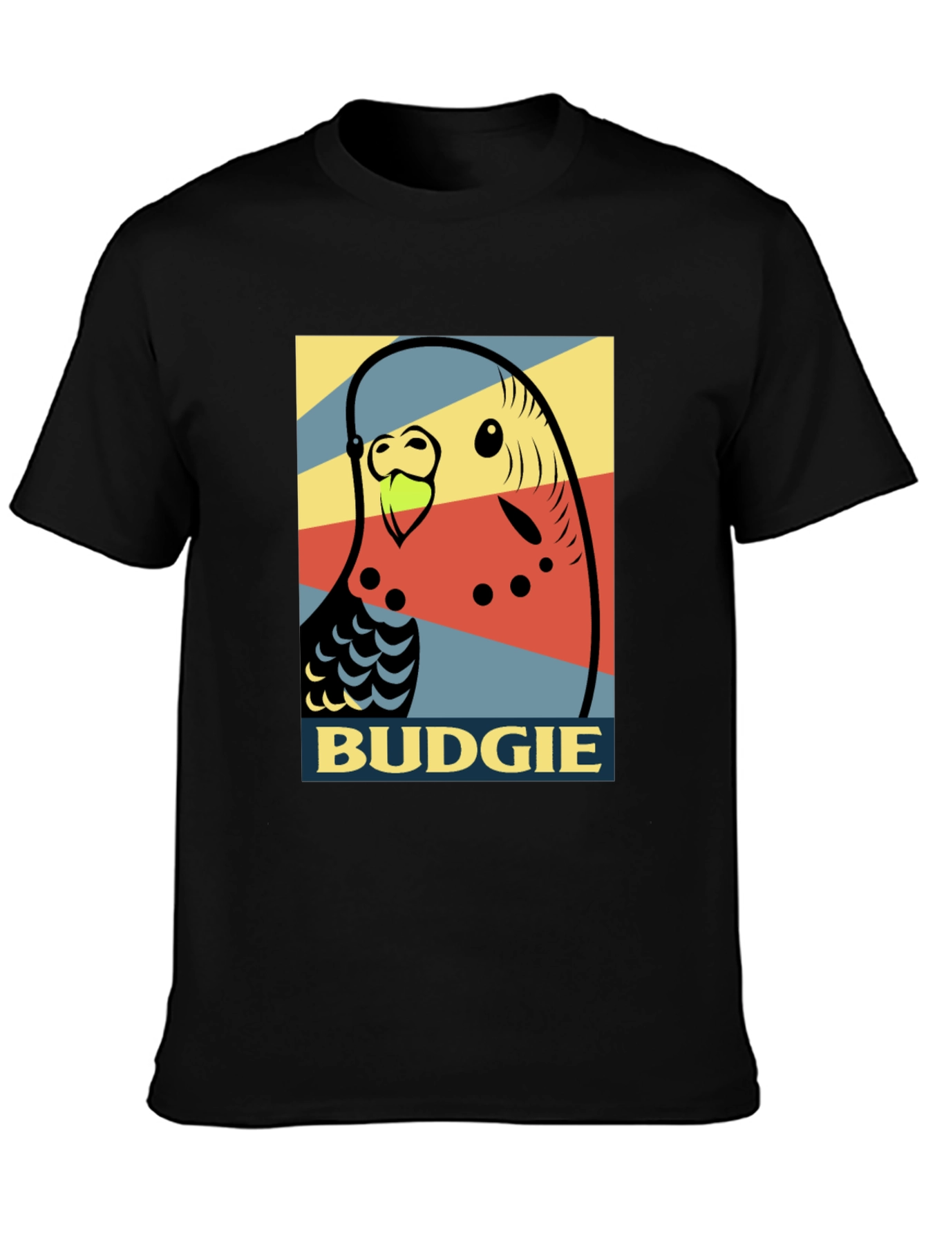 Camiseta Hombre - Diseño Pop Art Periquito