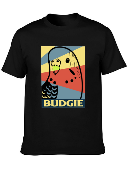 Camiseta Hombre - Diseño Pop Art Periquito