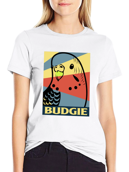 Camiseta Hombre - Diseño Pop Art Periquito