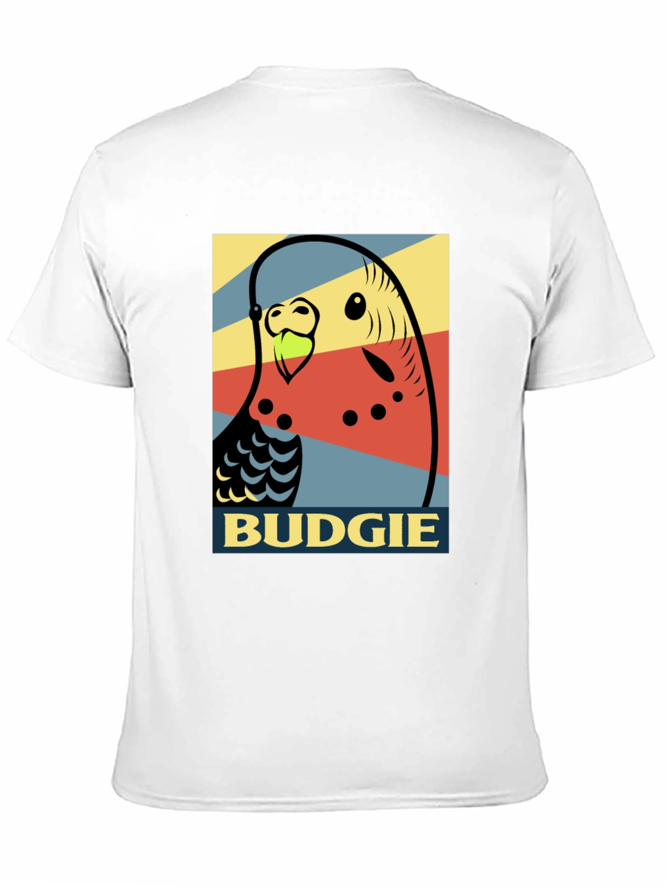 Camiseta Hombre - Diseño Pop Art Periquito
