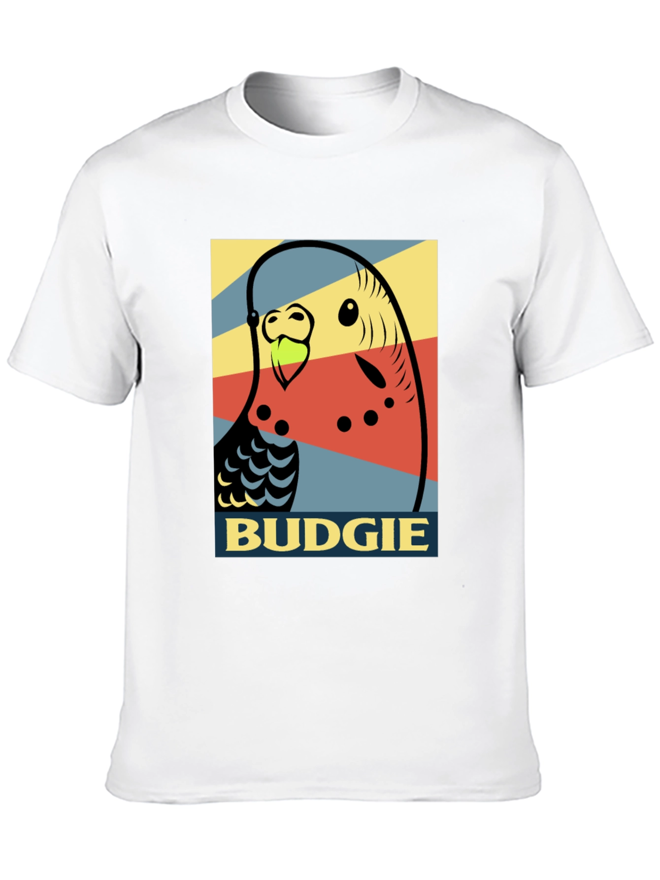 Camiseta Hombre - Diseño Pop Art Periquito