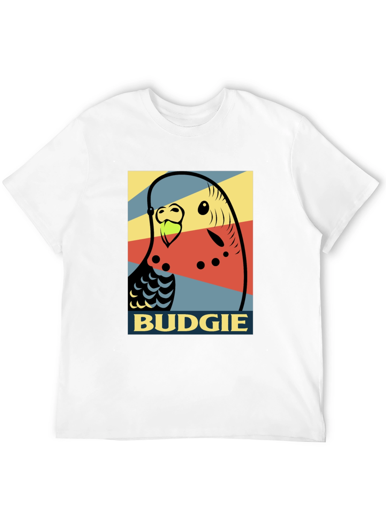 Camiseta Hombre - Diseño Pop Art Periquito