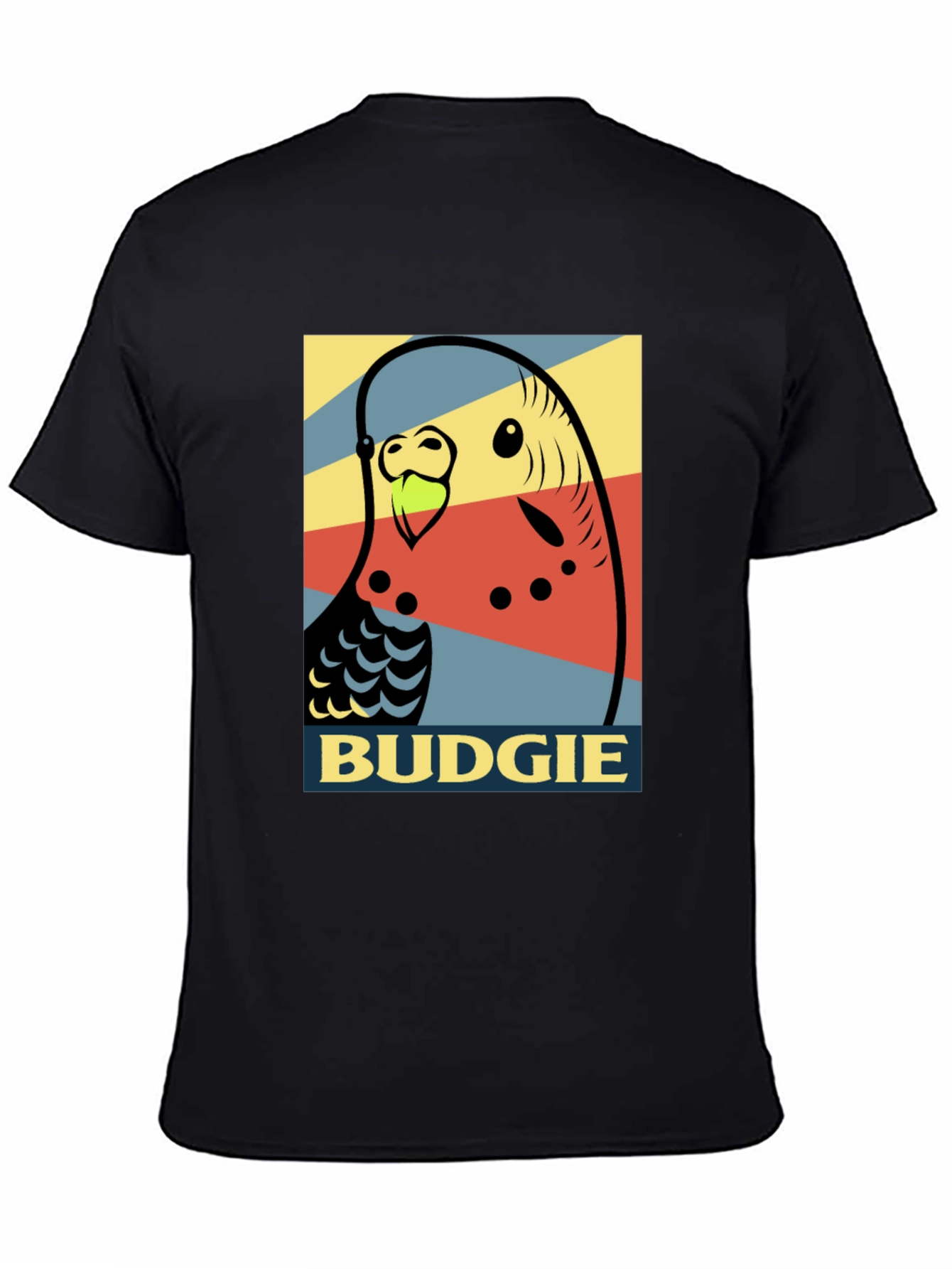 Camiseta Hombre - Diseño Pop Art Periquito