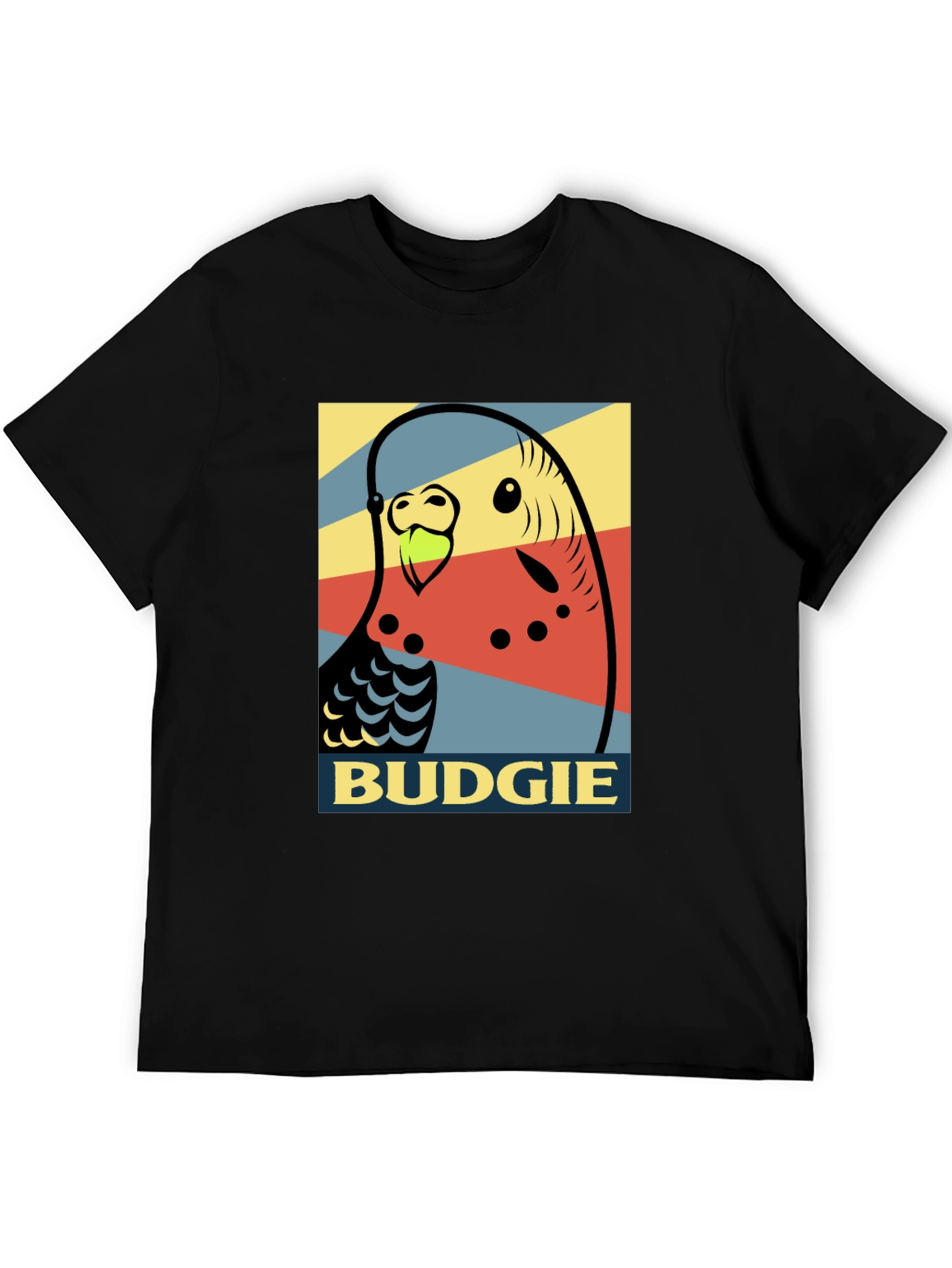 Camiseta Hombre - Diseño Pop Art Periquito