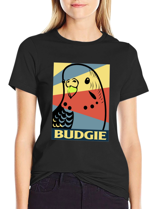 Camiseta Hombre - Diseño Pop Art Periquito