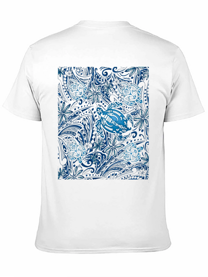 Camiseta Negra con Diseño de Tortugas Marinas