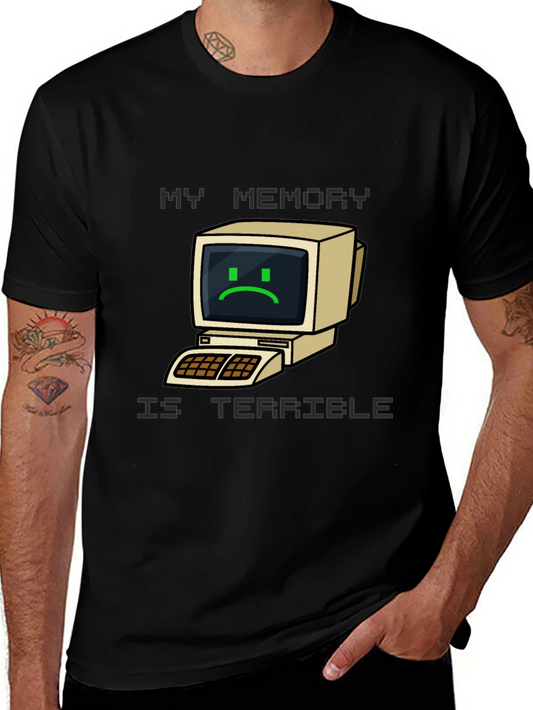 Camiseta Mi Memoria Es Terrible - Diseño Nostálgico de Computadora