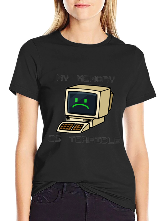 Camiseta Mi Memoria Es Terrible - Diseño Nostálgico de Computadora