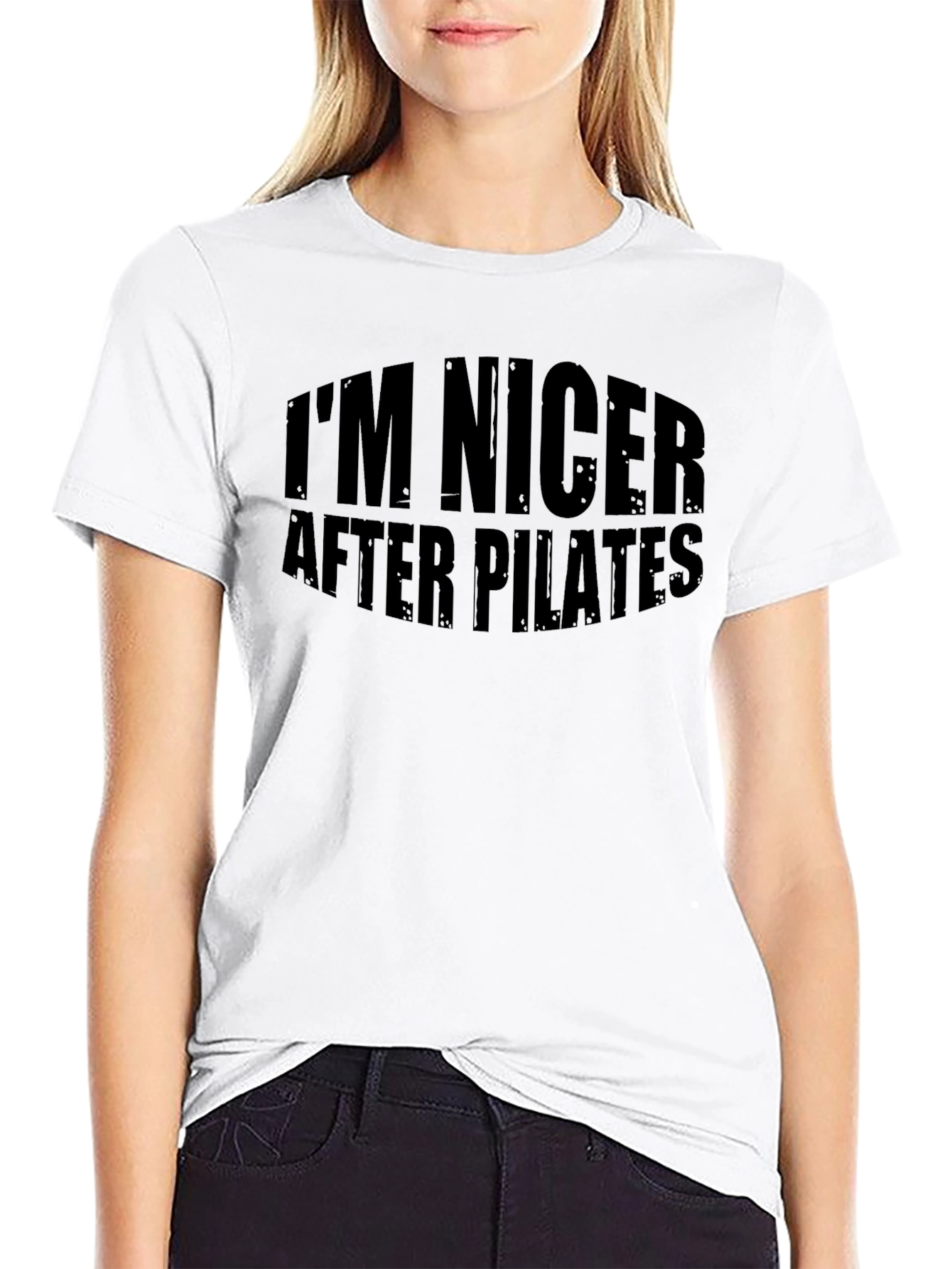 Camiseta Negra Im Nicer After Pilates