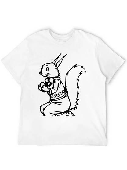 Camiseta Negra con Diseño de Ardilla