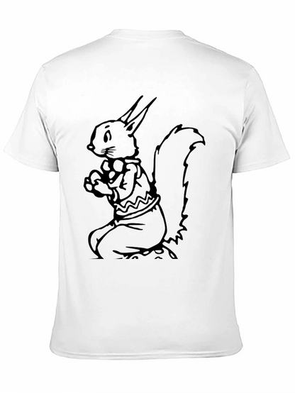 Camiseta Negra con Diseño de Ardilla