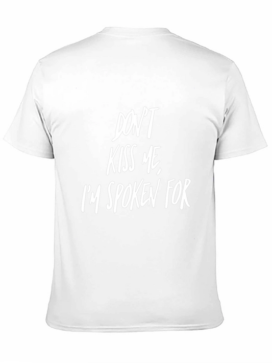 Camiseta Negra con Mensaje Divertido: Dont Kiss Me