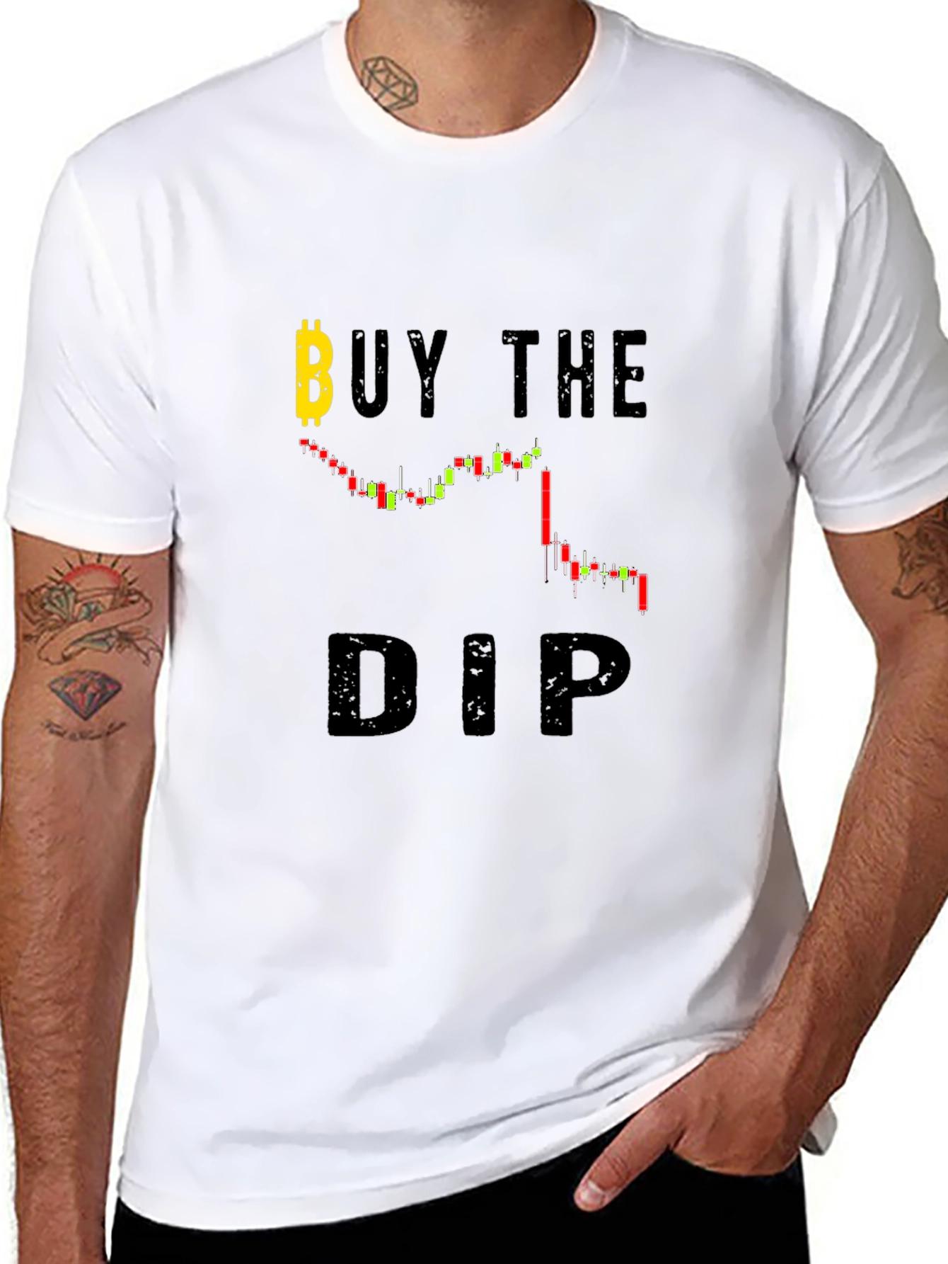 Camiseta Negra Compra la Baja Bitcoin
