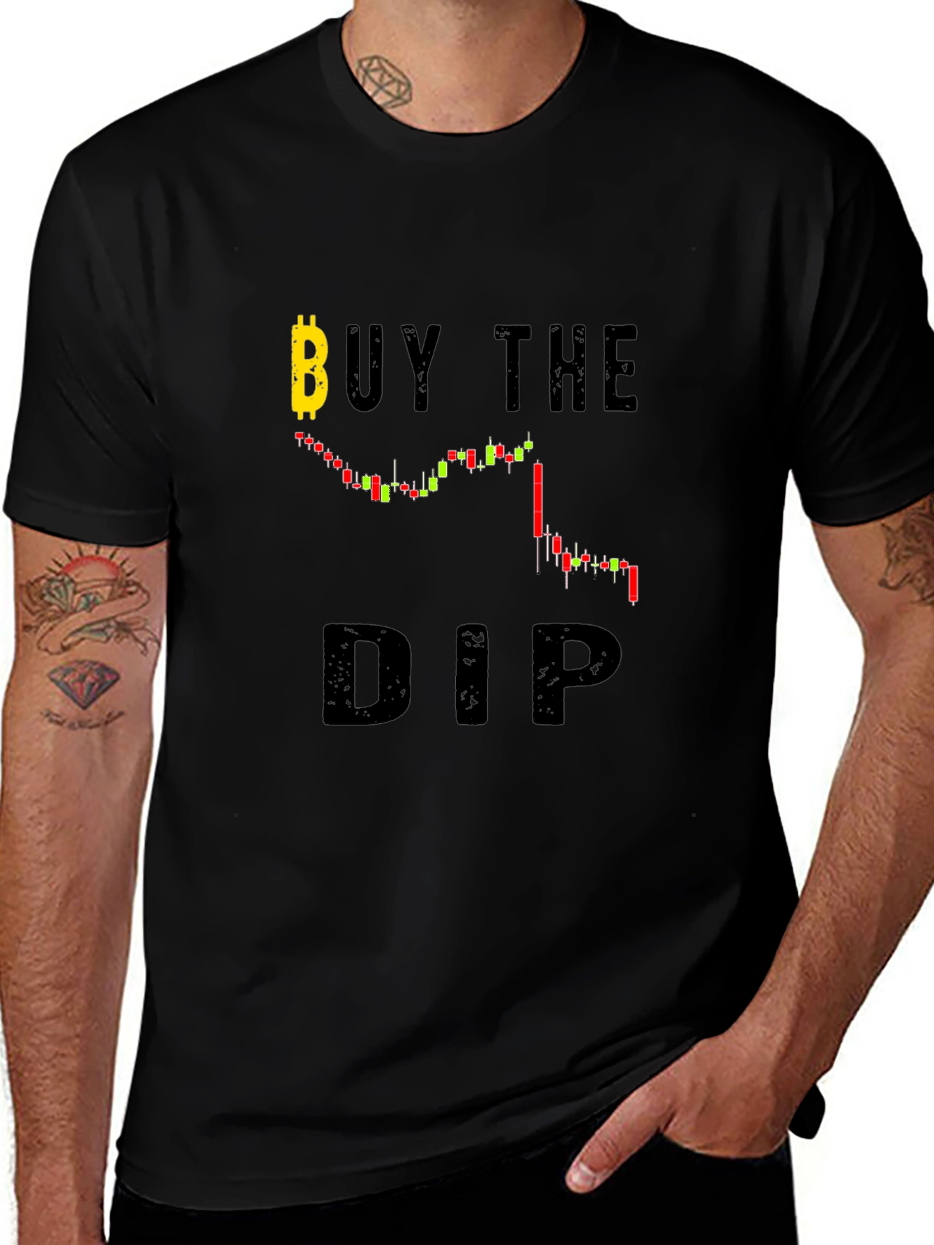 Camiseta Negra Compra la Baja Bitcoin
