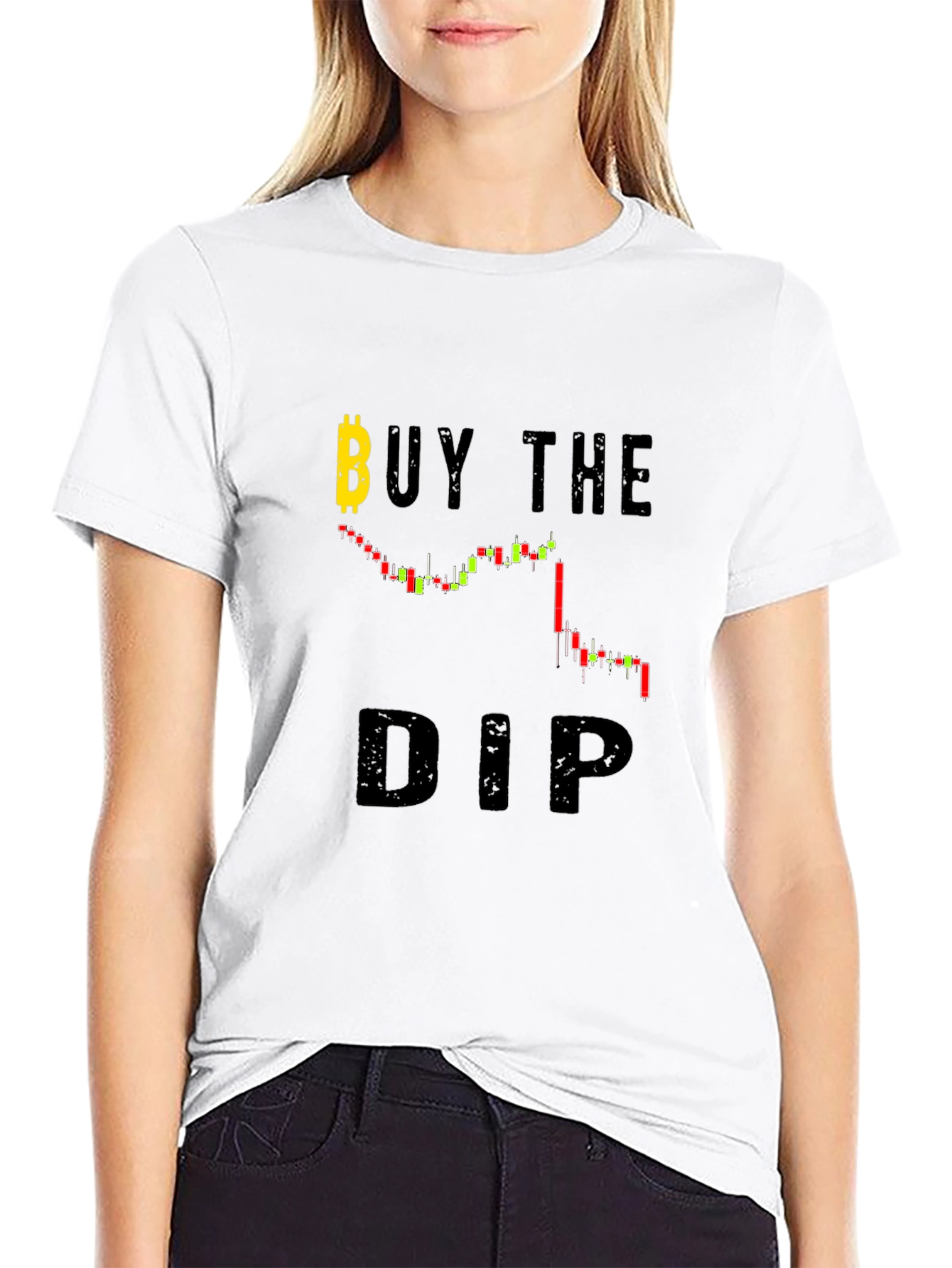 Camiseta Negra Compra la Baja Bitcoin