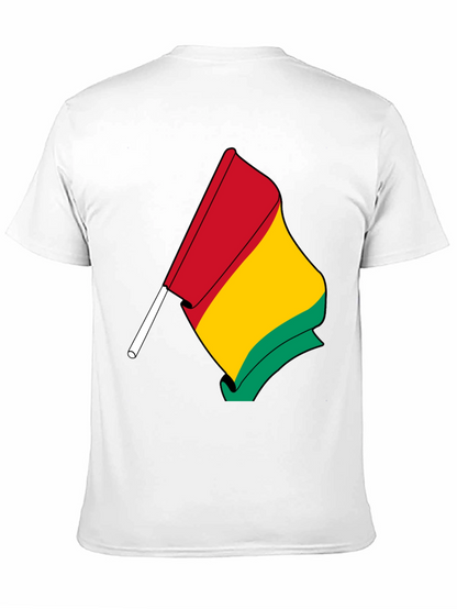 Camiseta Negra con Bandera Guinea