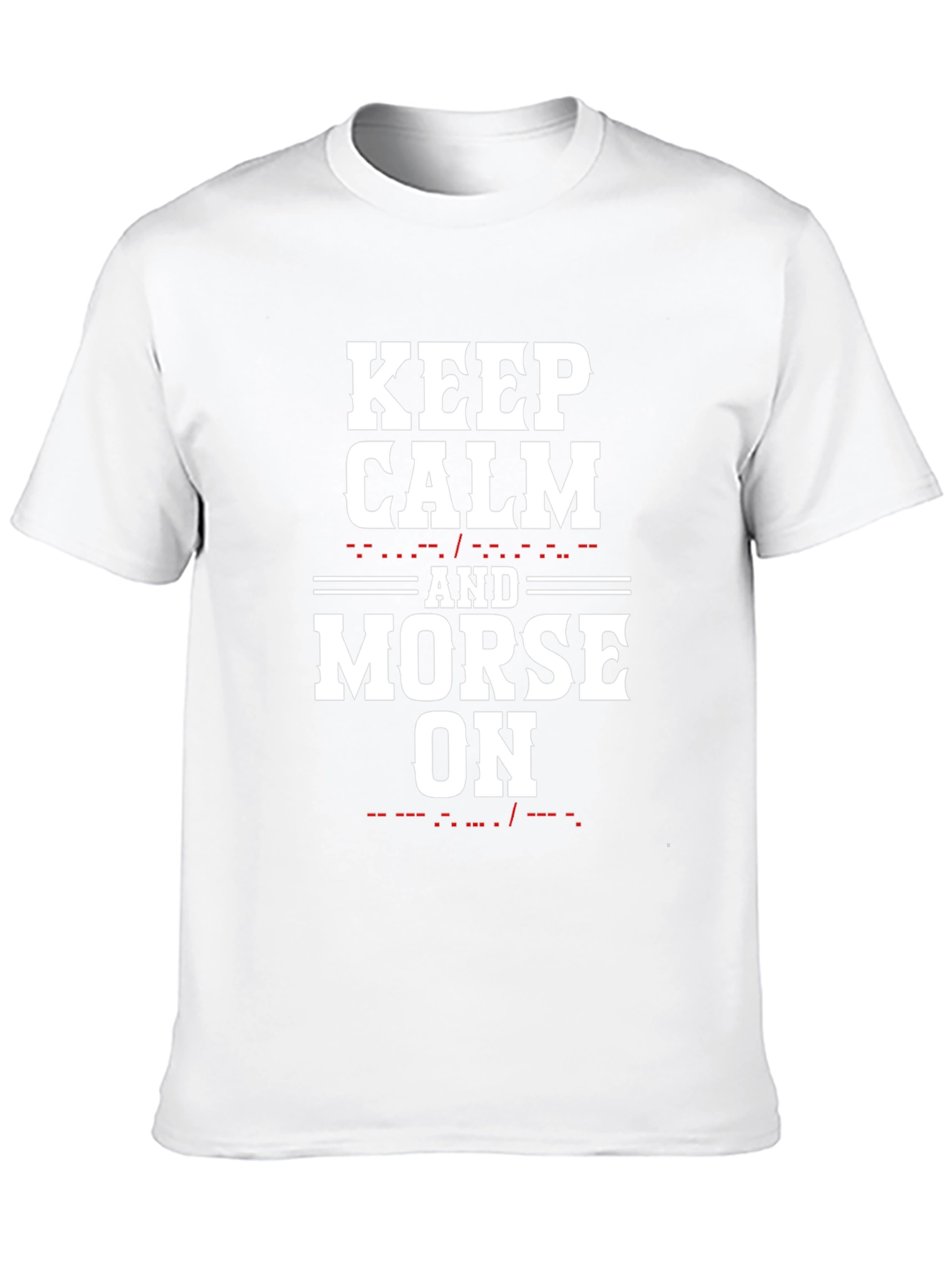 Camiseta Negra Keep Calm and Morse On