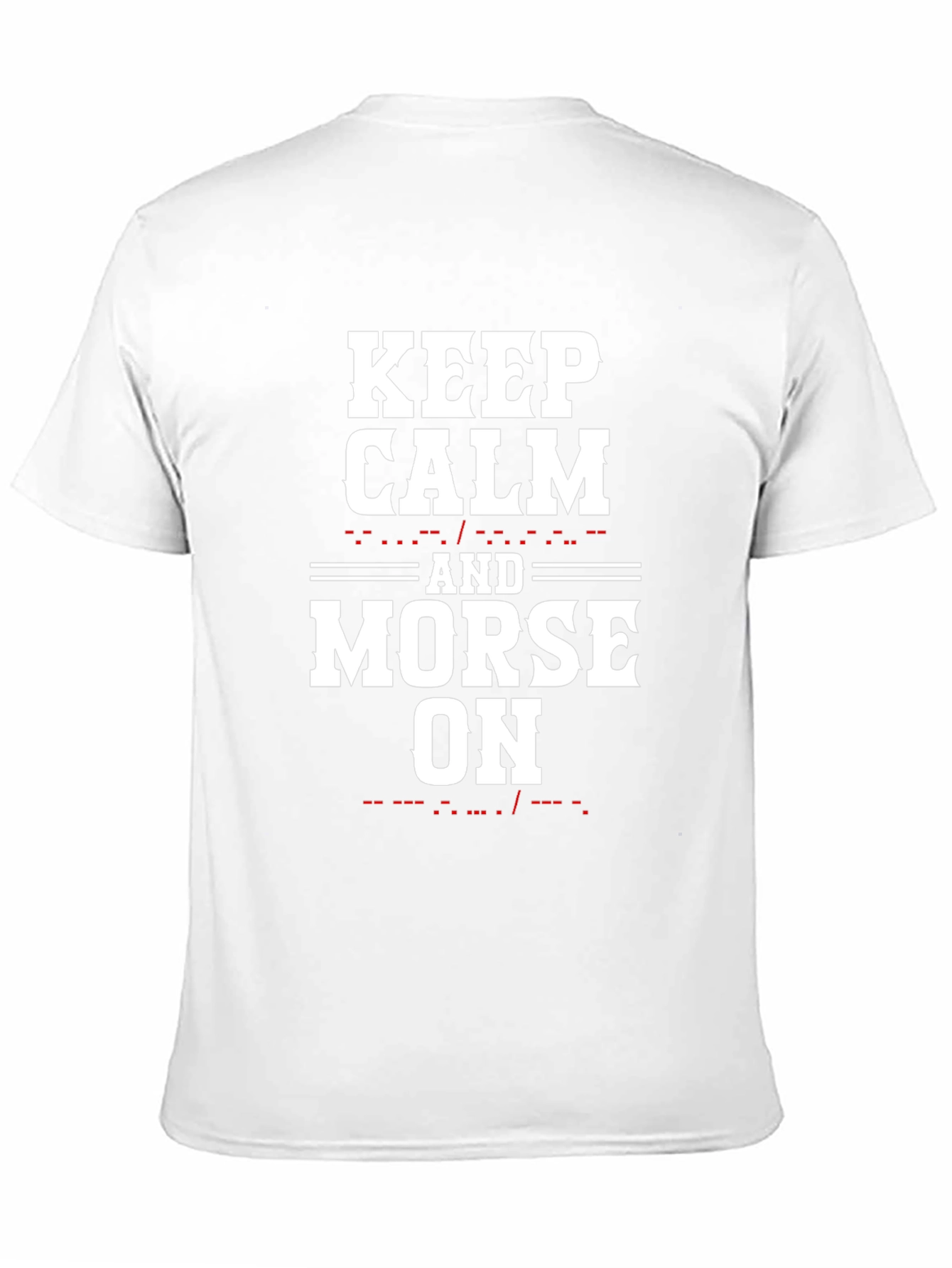 Camiseta Negra Keep Calm and Morse On
