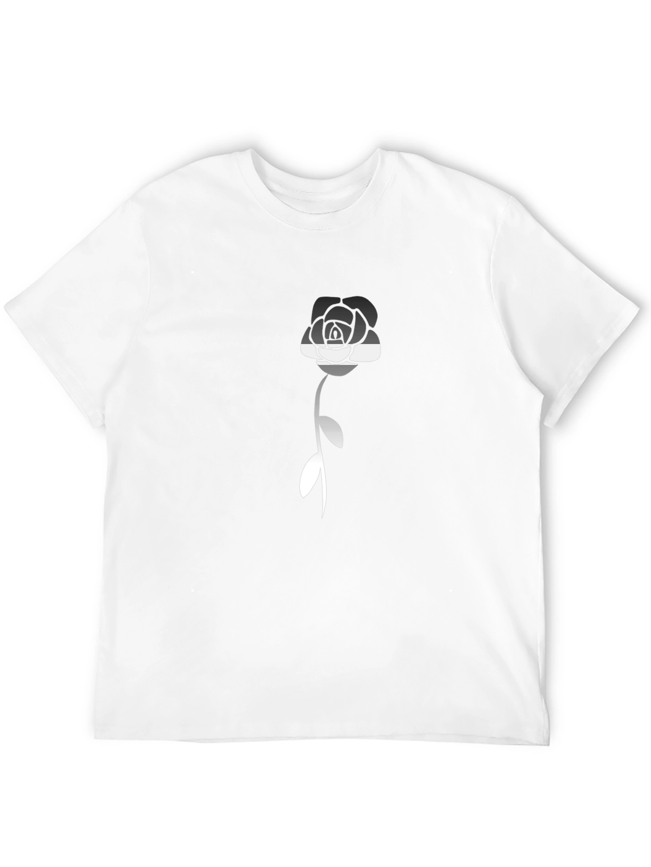 Camiseta Negra con Rosa Asexual