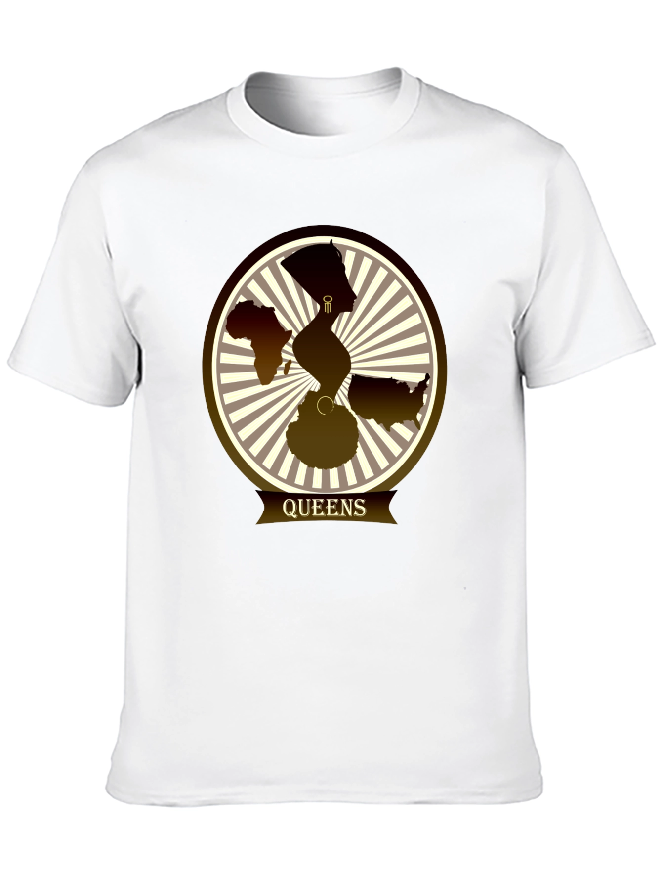Camiseta Queens con Diseño Gráfico Abstracto