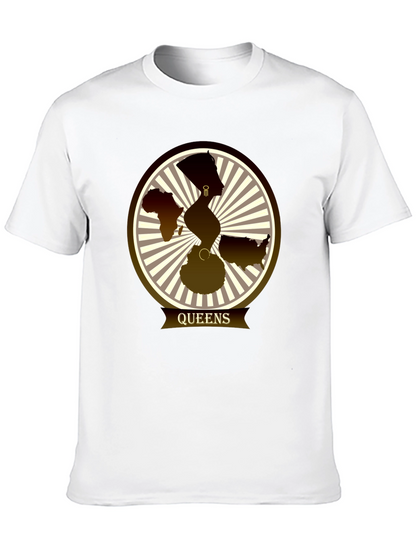 Camiseta Queens con Diseño Gráfico Abstracto