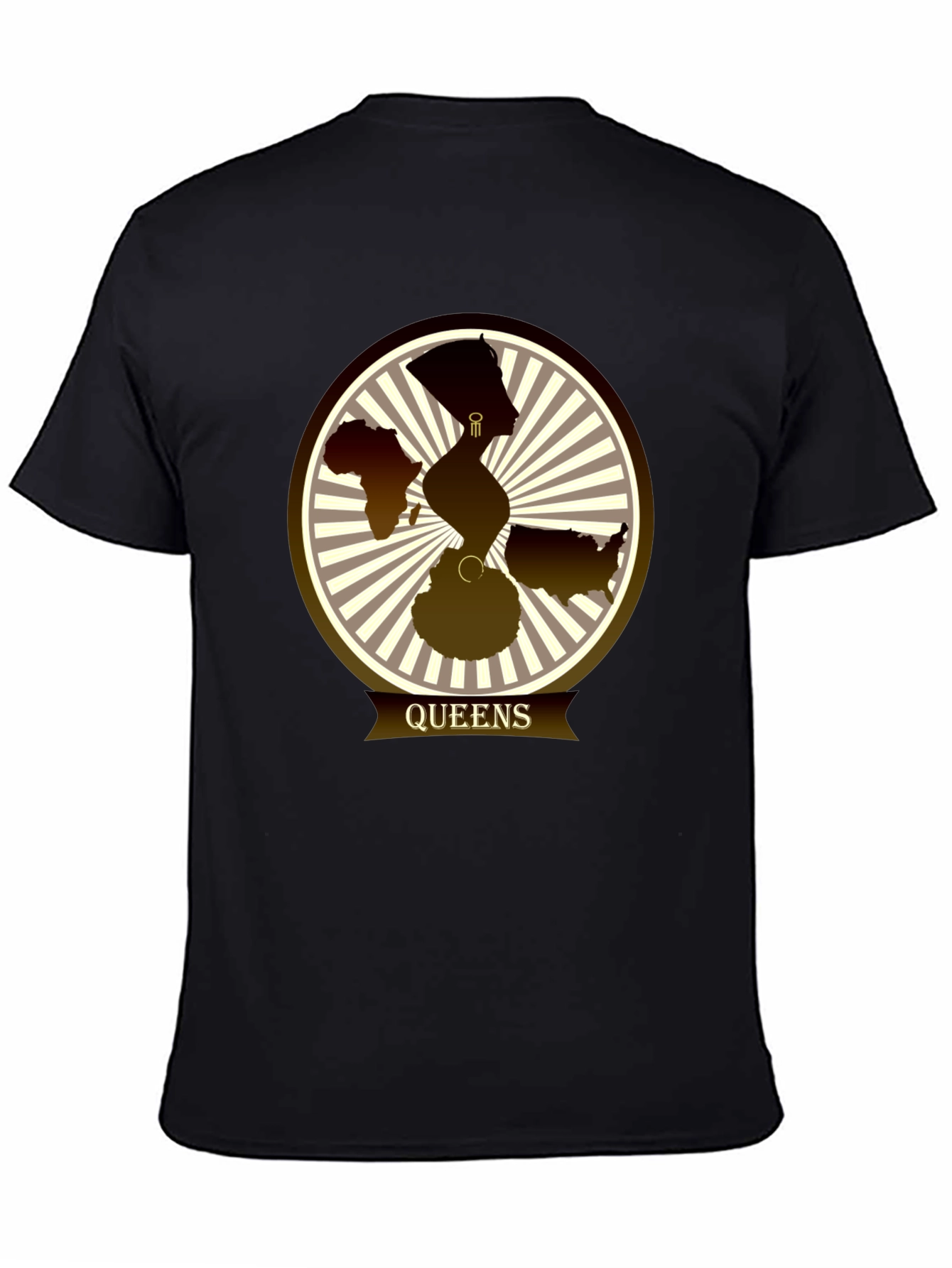 Camiseta Queens con Diseño Gráfico Abstracto