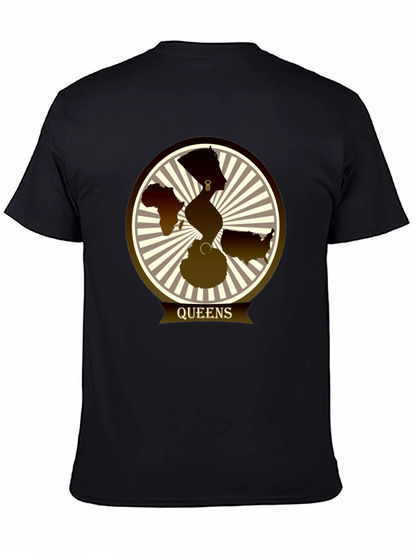 Camiseta Queens con Diseño Gráfico Abstracto