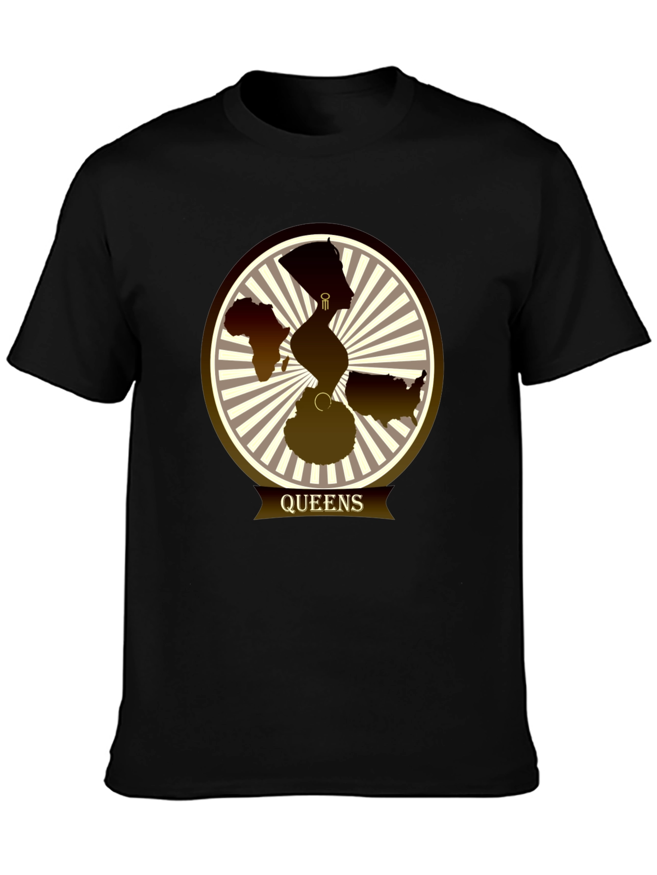 Camiseta Queens con Diseño Gráfico Abstracto