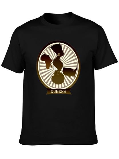 Camiseta Queens con Diseño Gráfico Abstracto