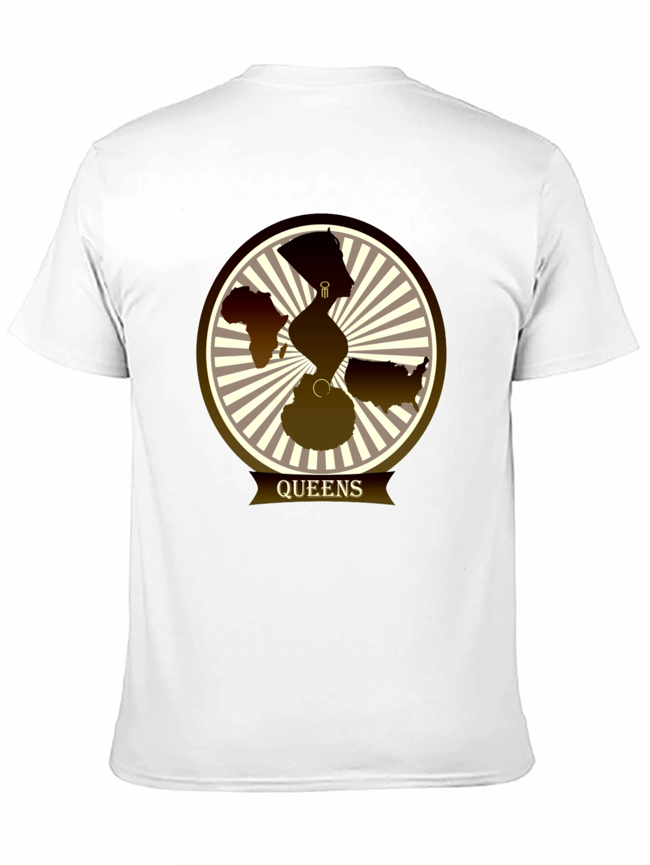 Camiseta Queens con Diseño Gráfico Abstracto
