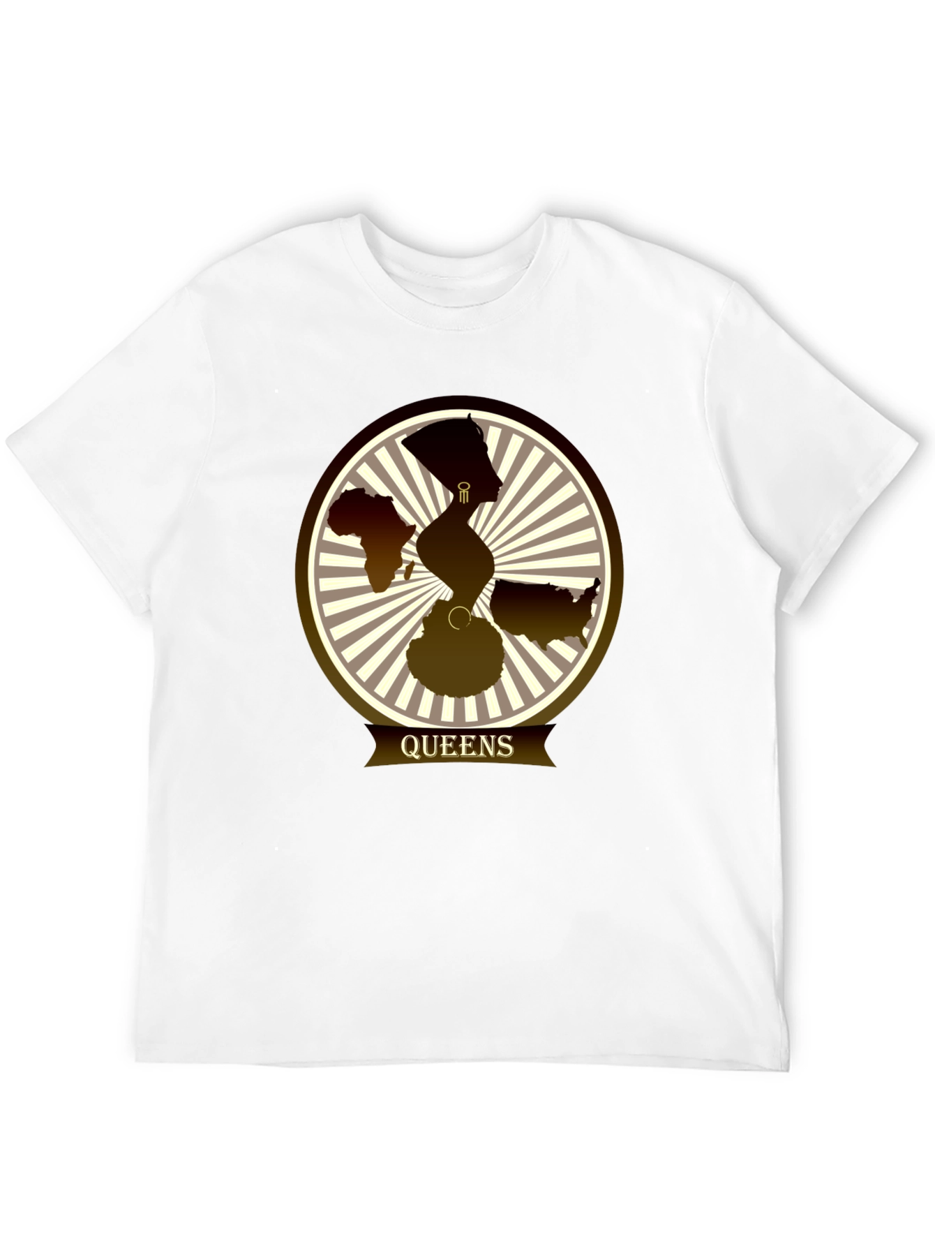 Camiseta Queens con Diseño Gráfico Abstracto