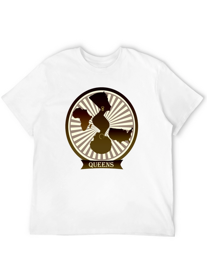 Camiseta Queens con Diseño Gráfico Abstracto