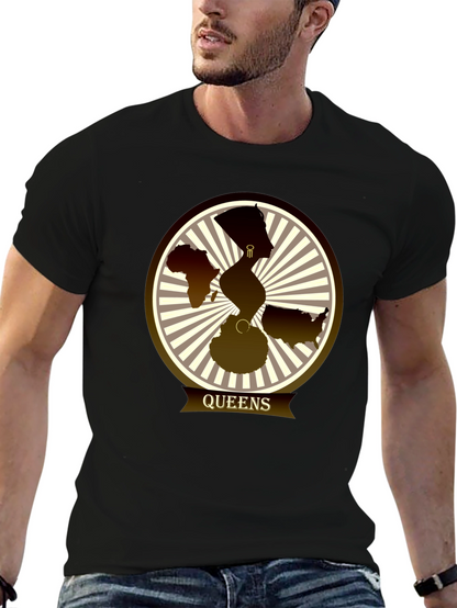 Camiseta Queens con Diseño Gráfico Abstracto