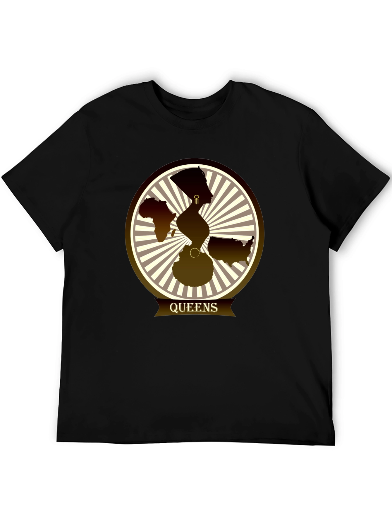 Camiseta Queens con Diseño Gráfico Abstracto