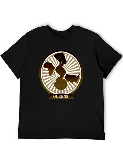 Camiseta Queens con Diseño Gráfico Abstracto
