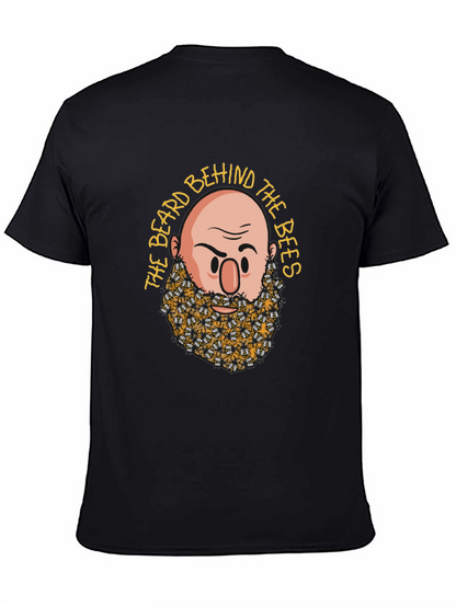 Camiseta Negra: La Barba Detrás de las Abejas