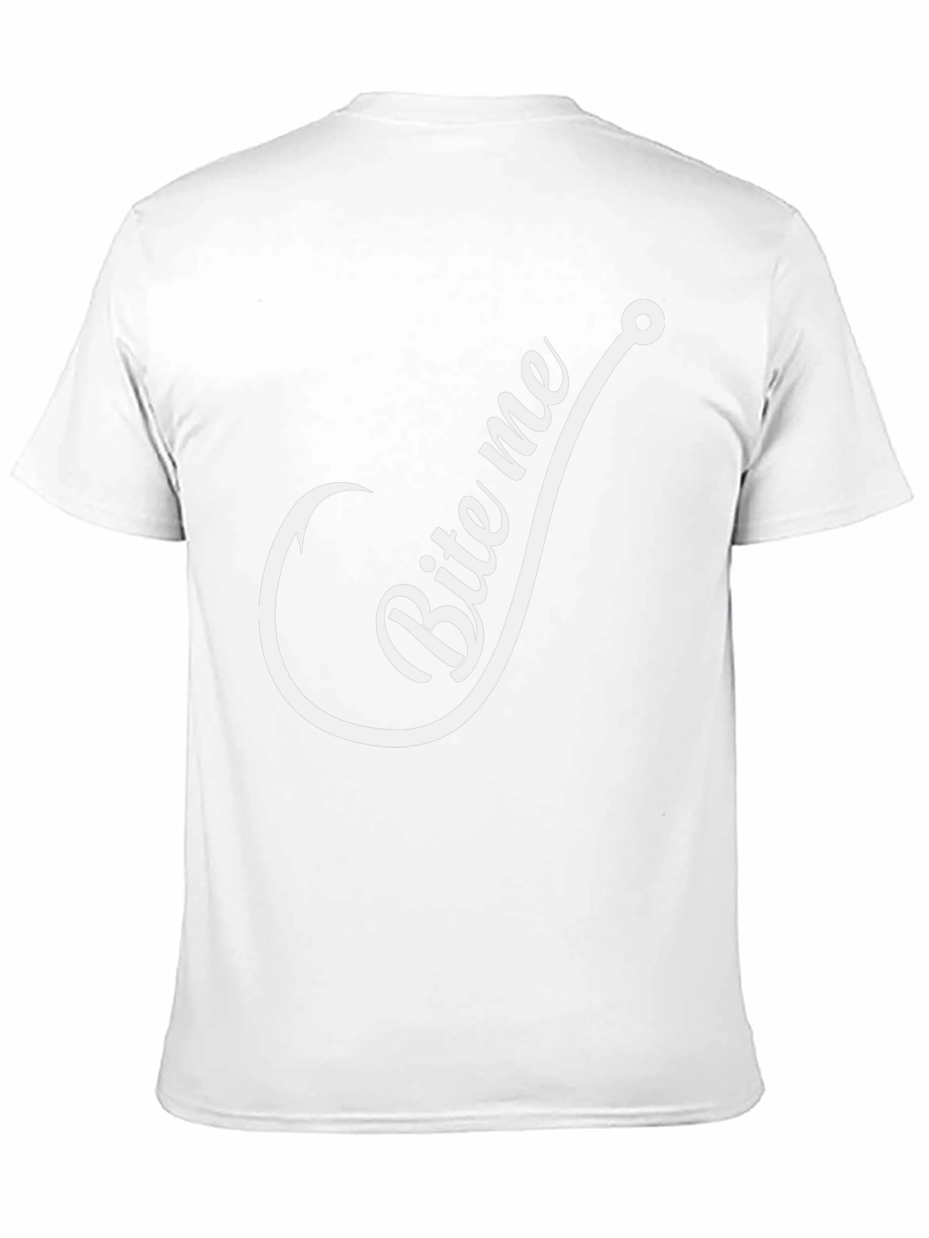 Camiseta Negra con Diseño de Anzuelo Bite Me