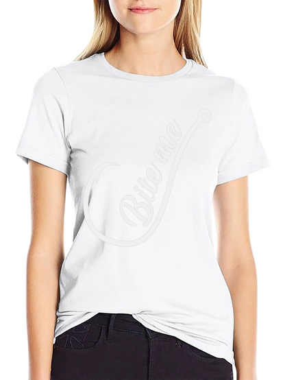 Camiseta Negra con Diseño de Anzuelo Bite Me