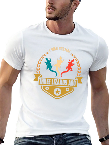 Camiseta Hombre Tres Lagartos Atrás Casual
